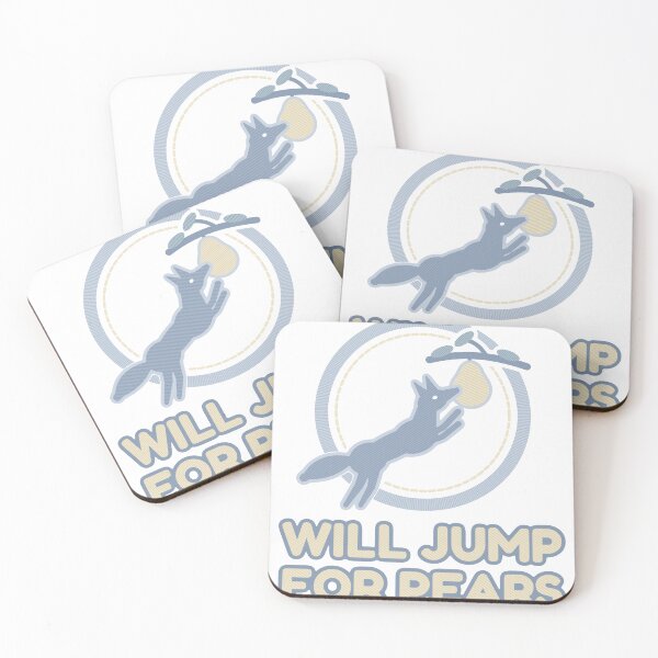 Item preview, Will Jump For Pears Funny Coyote Wildlife designed and sold by PhoenixTShirtz.