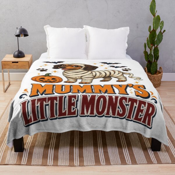 Item preview, Mummy’s Little Monster – Dachshund Halloween designed and sold by ClaussShop.