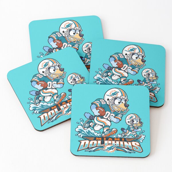 Item preview, Miami Dolphins Football Team Funny Blueys and Dad Players designed and sold by Elena George.