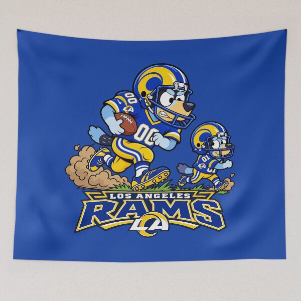 Item preview, Los Angeles Rams Football Team Funny Blueys and Dad Players designed and sold by Elena George.
