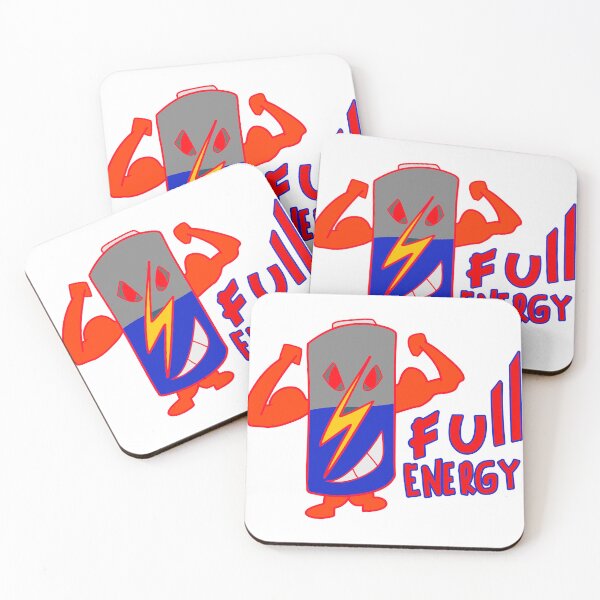Item preview, Full Energy Battery - Strong Power Mascot designed and sold by renatade.