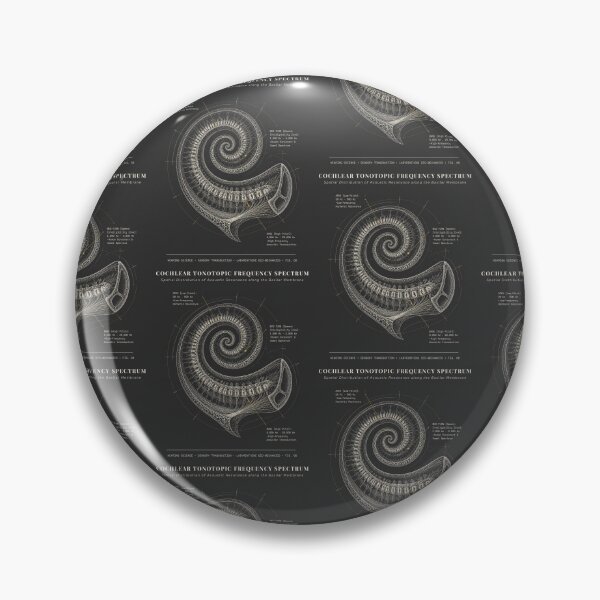 Item preview, Cochlea Tonotopic Map Audiology Hearing Science Audiologist Art designed and sold by qwicdesign.