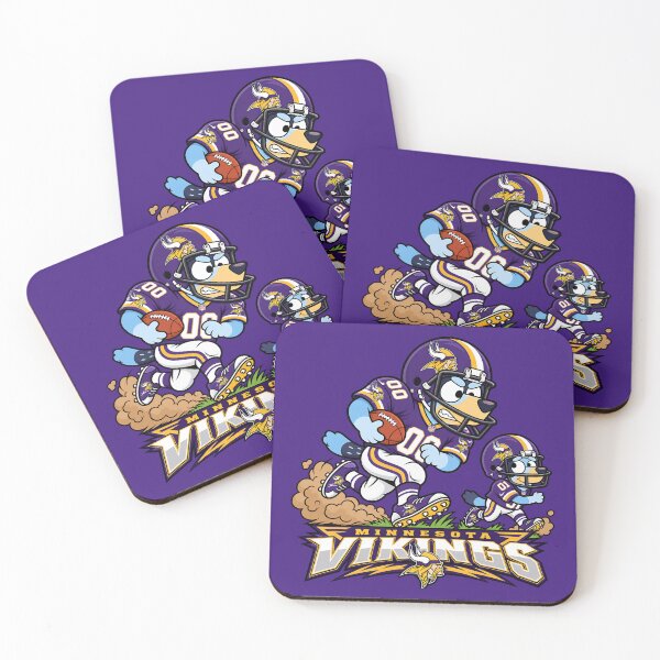 Item preview, Minnesota Vikings Football Team Funny Blueys and Dad Players designed and sold by Elena George.