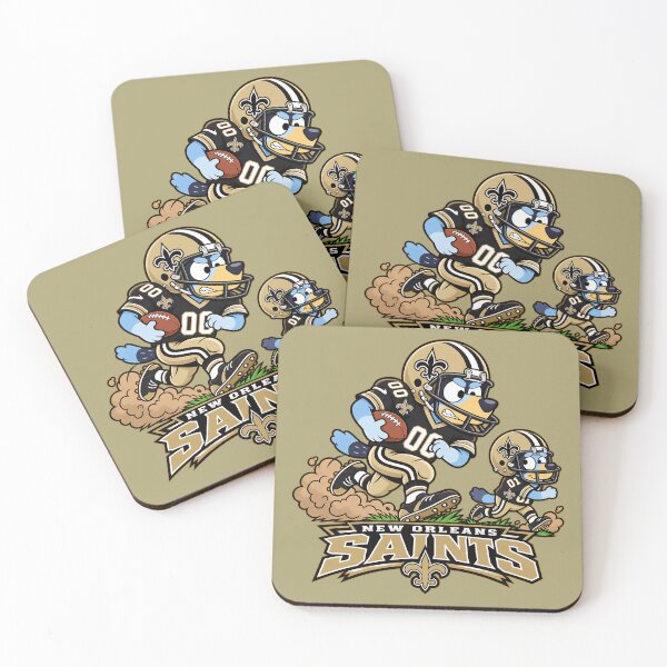 Item preview, New Orleans Saints Football Team Funny Blueys and Dad Players designed and sold by Elena George.