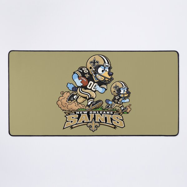 Item preview, New Orleans Saints Football Team Funny Blueys and Dad Players designed and sold by Elena George.