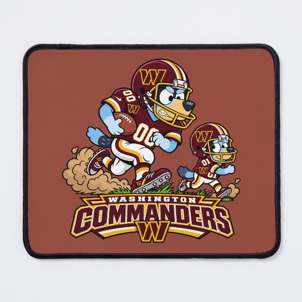Item preview, Washington Commanders Football Team Funny Blueys and Dad Players designed and sold by Elena George.