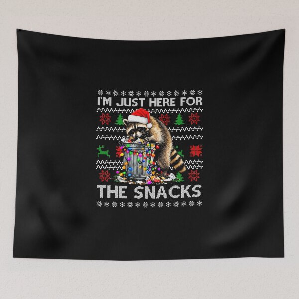 Item preview, Christmas Raccoon I'm Just Here for the snack designed and sold by akacehans546.
