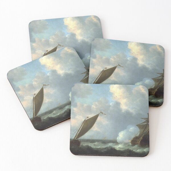 Item preview, Seascape with Dutch Shipping designed and sold by SharonTheFirst.