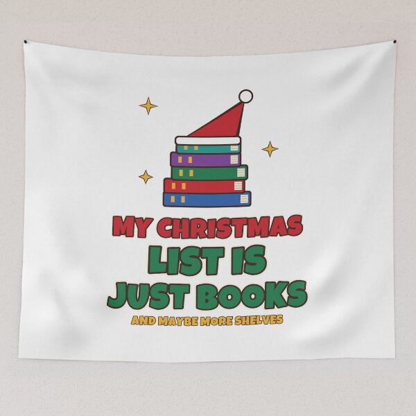 Item preview, My Christmas List Is Just Books Funny Book Lover Christmas designed and sold by Bornprints.