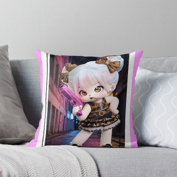 Item preview, Cool Hero Doll with Pink Gun - Cyber Alley Action Art designed and sold by Nicole_83.