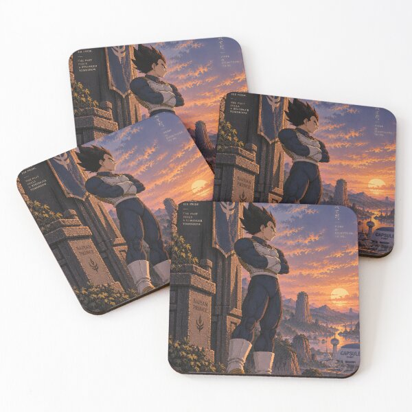Item preview, Vegeta Dragon Ball Epic Sunset Landscape Anime Art designed and sold by OrionInkVault.