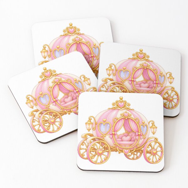 Item preview, Cute Pink Fairy Tale Carriage designed and sold by Partoon-dp.