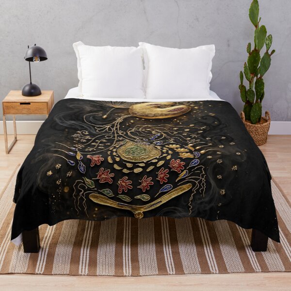 Item preview, Luxury Embossed Gold Filigree Mandala - Emerald Black Velvet Art designed and sold by Atillasanati.
