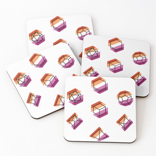 Item preview, Lesbian Pride Dice Set designed and sold by RyanSlaterGraphics.