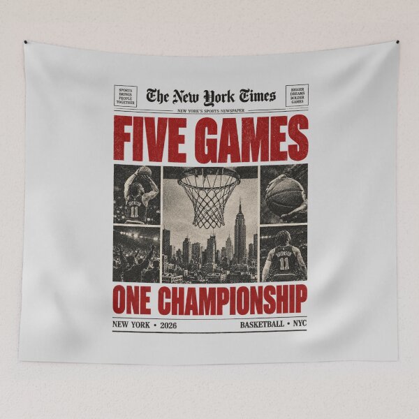 Item preview, Basketball Fans Never Doubt, Knicks in 5 Basketball Meme designed and sold by givatyfilakd.