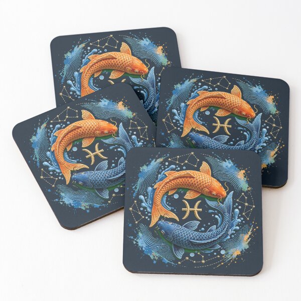 Item preview,  Pisces Zodiac Constellation Clay Texture Illustration designed and sold by  One City Two Children Studio.