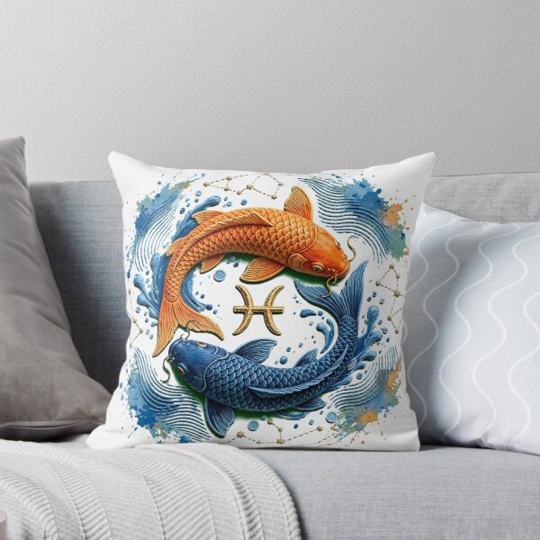 Item preview,  Pisces Zodiac Constellation Clay Texture Illustration designed and sold by  One City Two Children Studio.