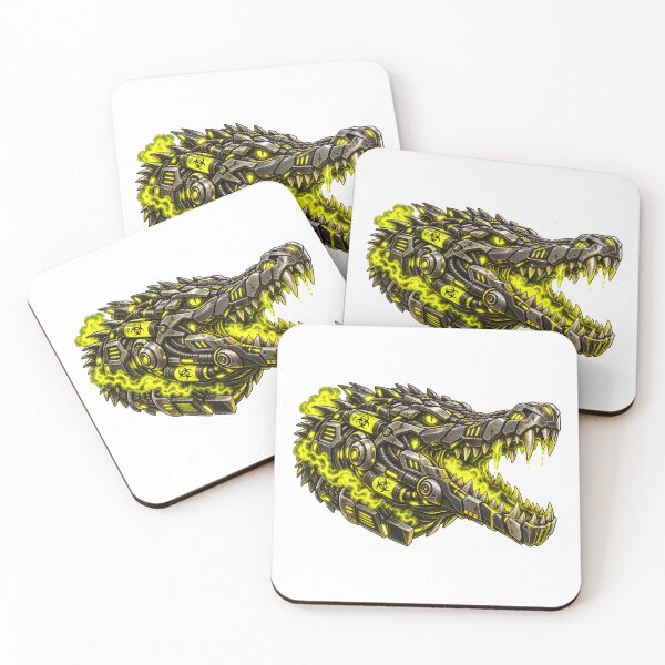 Item preview, Cyberpunk Industrial Biohazard Croc Art designed and sold by RiteshCenter .