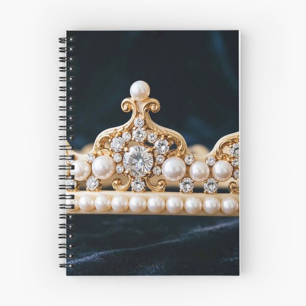 Item preview, Elegant Pearl and Diamond Gold Crown on Velvet designed and sold by MFMart.