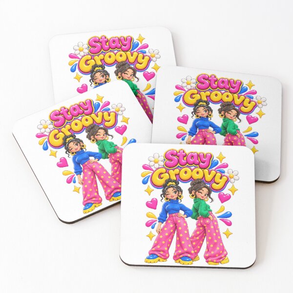 Item preview, Stay Groovy Retro Girls Y2K Fashion Vintage Cartoon Design designed and sold by Exclusive22.