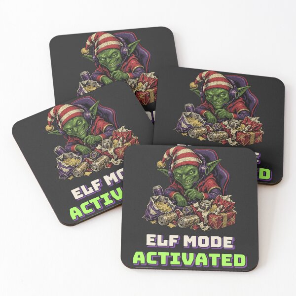 Item preview, Elf Mode Activated - Funny Gamer Elf Christmas designed and sold by Rebel Rewind.