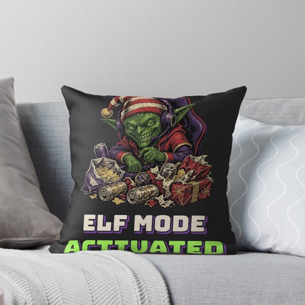 Item preview, Elf Mode Activated - Funny Gamer Elf Christmas designed and sold by Rebel Rewind.