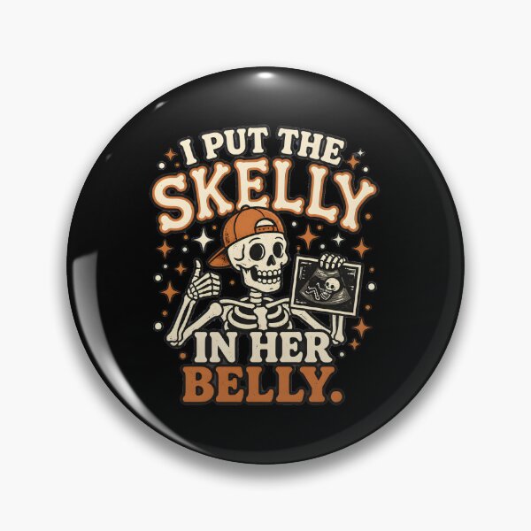 Item preview, I Put The Skelly In Her Belly Funny Skeleton Pregnancy designed and sold by Dmo3HarkoArt.