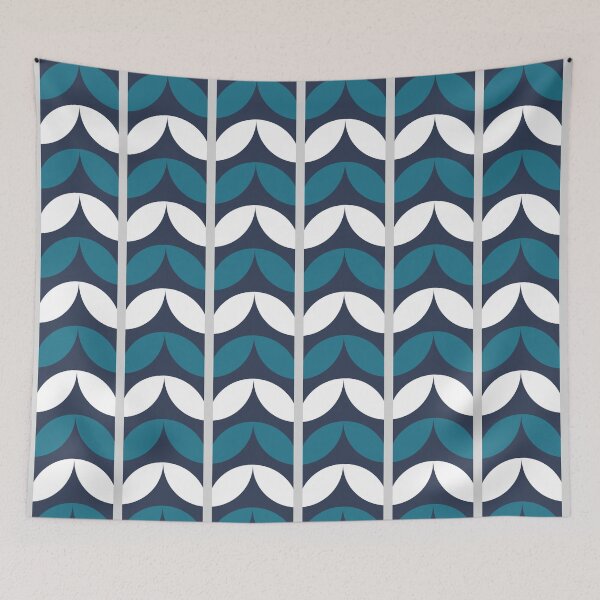 Item preview, Retro Geometric Leaf Pattern designed and sold by PatternXOXO.