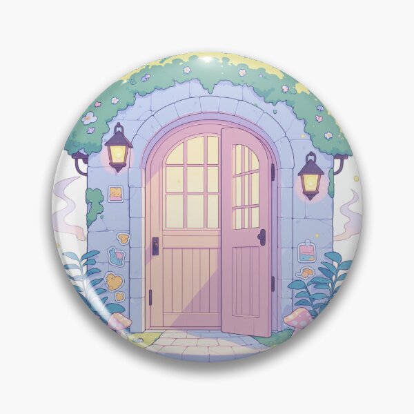 Item preview, Fairy Cottage Door with Mushrooms – Cottagecore Fairycore designed and sold by AlmightyDriss.