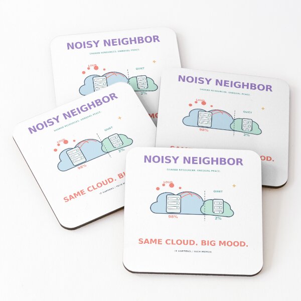 Item preview, Noisy Neighbor Same Cloud Big Mood - Cloud Engineer Humor designed and sold by Ink and Wink.