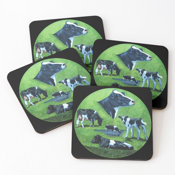 Item preview, Holstein Cows Painting, Dairy Farm Milk Producers designed and sold by JoyfulWhimsy.