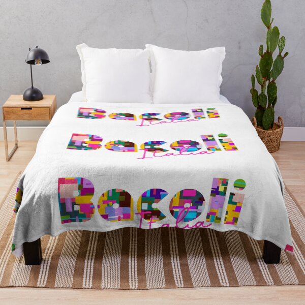 Item preview, Bacoli, Napoli, Italy, Italia, colorful typography design for travellers designed and sold by Wanderful-roads.