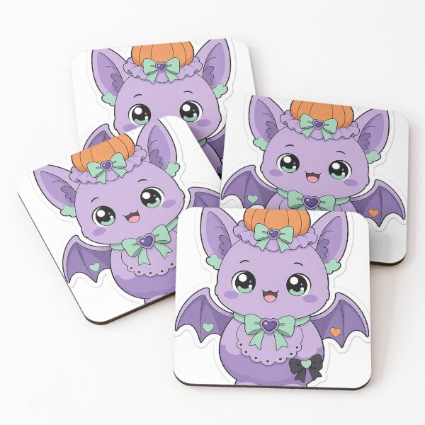 Item preview, Cute Kawaii Chubby Bat with Pumpkin Hat Sticker  designed and sold by MFMart.