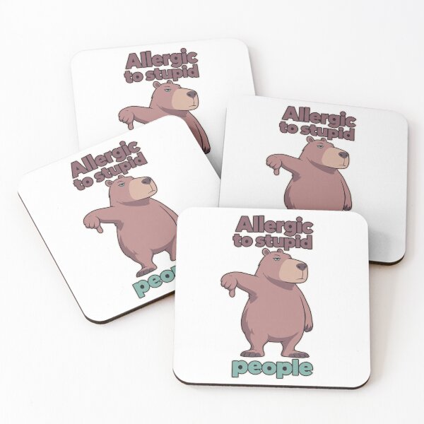 Item preview, Sarcastic Capybara – Allergic to Stupid People designed and sold by the-dovlat.