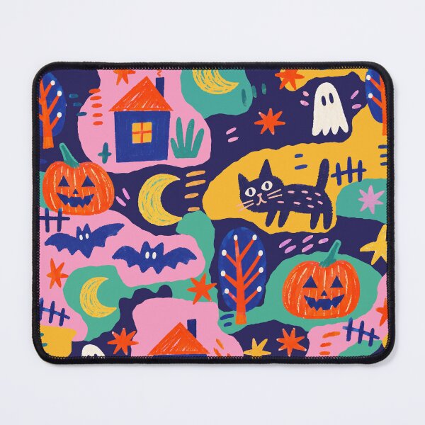 Item preview, Naive art style Halloween Hand Drawn Seamless Pattern designed and sold by FASLab.