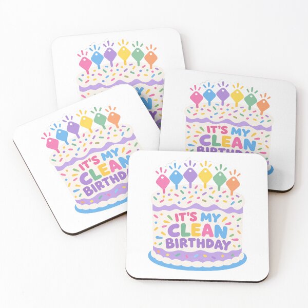 Item preview, It's My Clean Birthday – NA Recovery Gift designed and sold by Freekey Store.