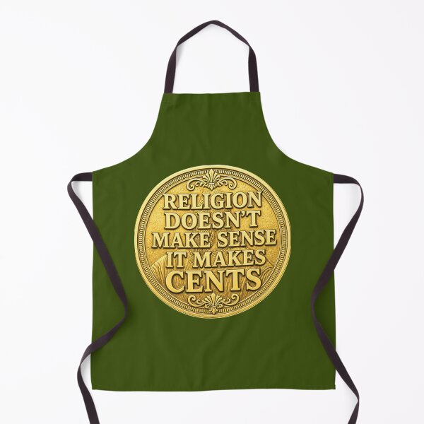Item preview, El cielo no tiene sentido, pero tiene centavos: diseño ateo divertido designed and sold by Zachlogic.