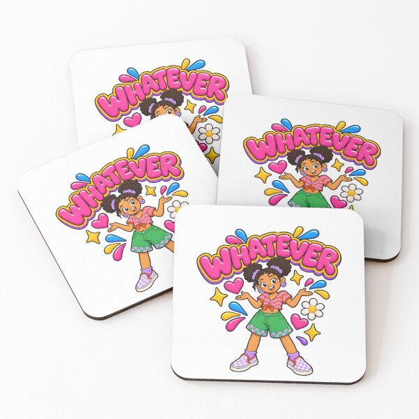 Item preview, Whatever Retro Cartoon Girl Colorful Y2K Pop Art Design designed and sold by Exclusive22.