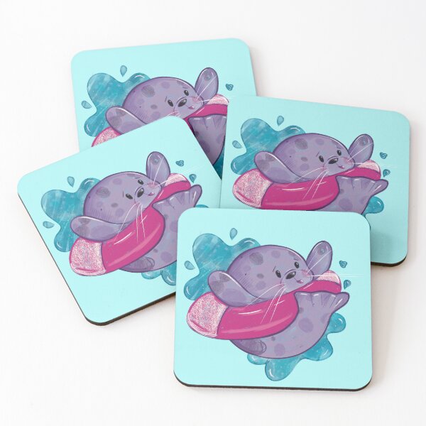 Item preview, Makke a splash! - silly seal with swim ring! designed and sold by SplodgeBlossom Illustration.