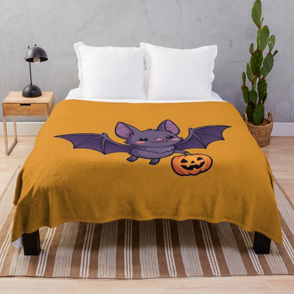 Item preview, Cute Kawaii Bat with Halloween Pumpkin Sticker designed and sold by Miss Robot Shop.