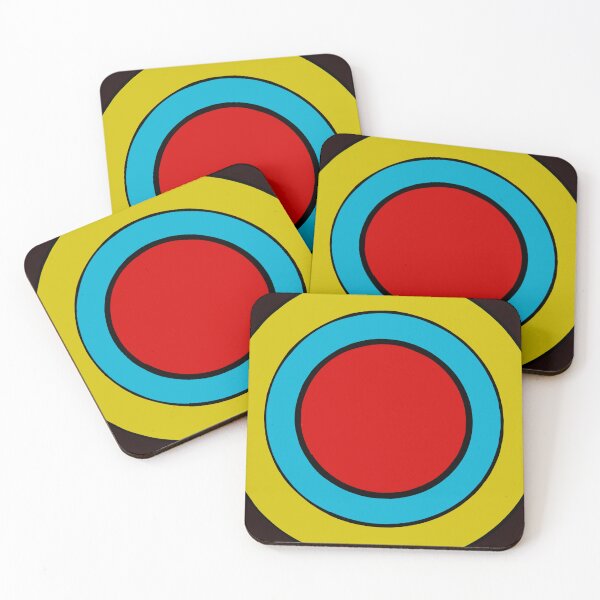 Item preview, Retro Bullseye Target | Mid Century Modern Geometric Art designed and sold by Peaceful Lotus Home Design.