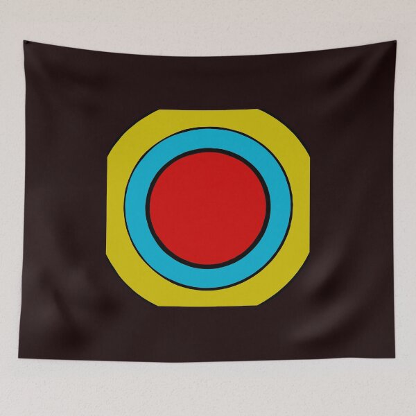 Item preview, Retro Bullseye Target | Mid Century Modern Geometric Art designed and sold by Peaceful Lotus Home Design.