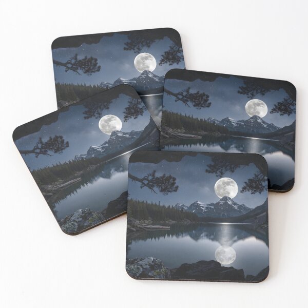 Item preview, Moonlight Serenade: Mystic Mountain Lake Cave View designed and sold by TeeBeeDesigns.