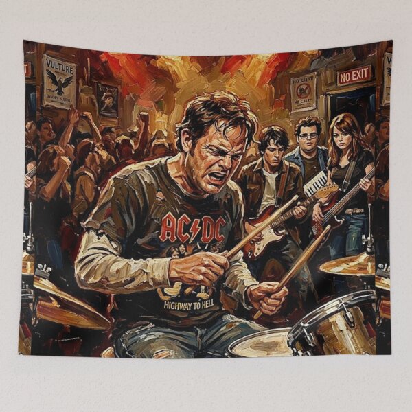 Item preview, The Rocker Music Comedy Fine Art Tribute designed and sold by Art's Diner.