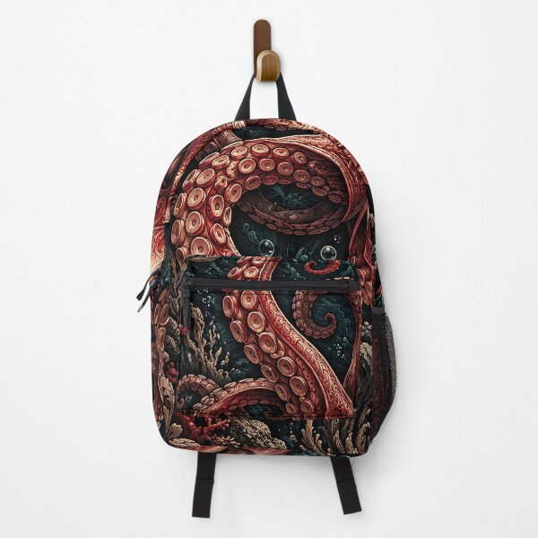 Item preview, Crimson Kraken – Ornate Vintage Octopus Art designed and sold by Curio Meridian.