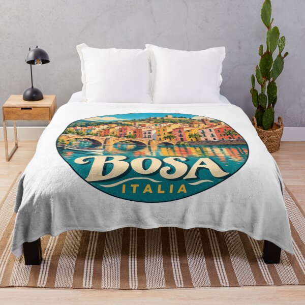 Item preview, Bosa Sardinia Italy: Colorful Mediterranean Village designed and sold by CircinusStore.