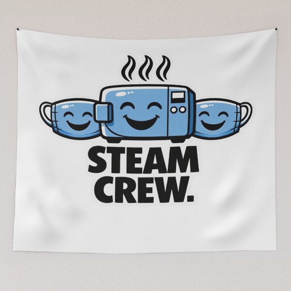 Item preview, Steam Crew | Sterilization Tech Humor Poster designed and sold by Timeless Junction.