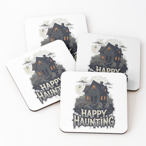 Item preview, Happy Haunting Spooky Haunted House Halloween designed and sold by Snikdha.