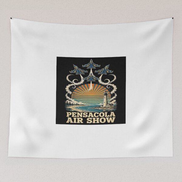Item preview, Pensacola Air Show — Vintage Jets Lighthouse Retro Sunset Shirt designed and sold by Snacks and sarcasm .