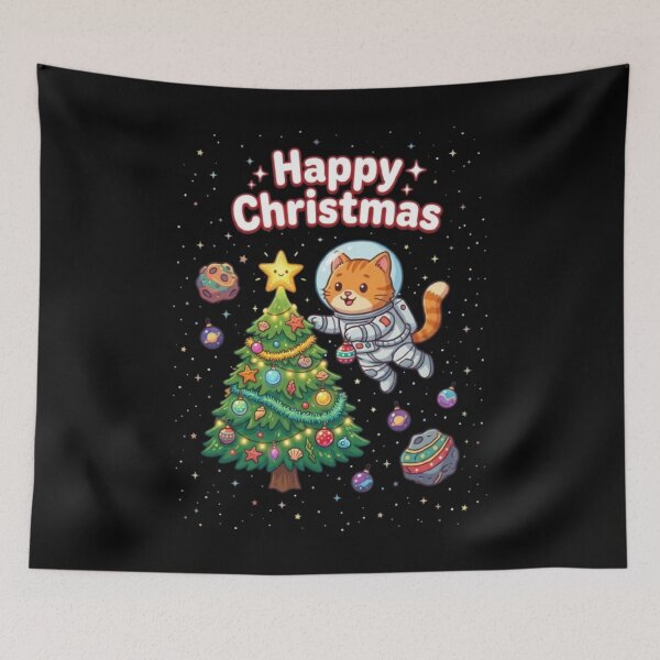 Item preview, Happy Christmas Astronaut Cat 1 designed and sold by Warih.
